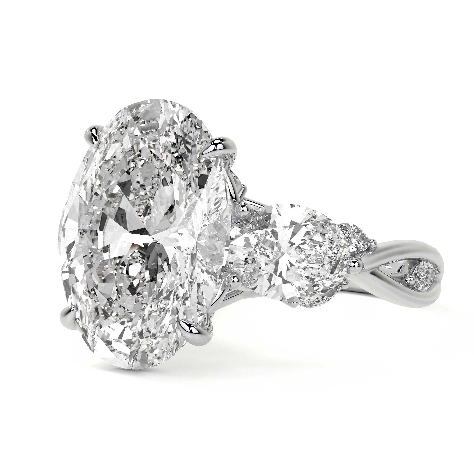 Victoria Enchanted Oval Diamond Ring