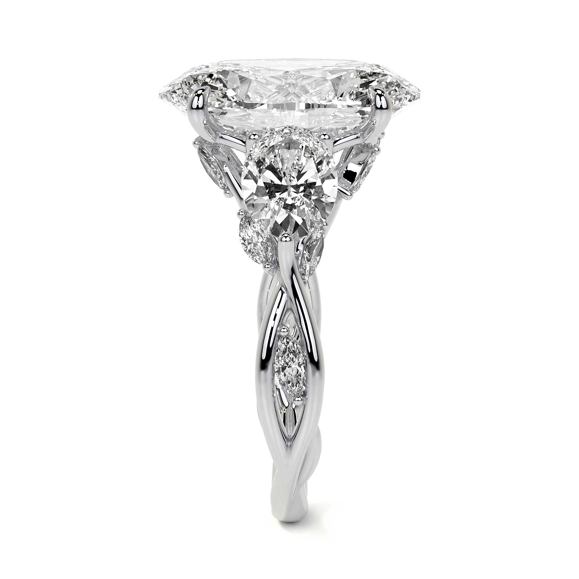 Victoria Enchanted Oval Diamond Ring