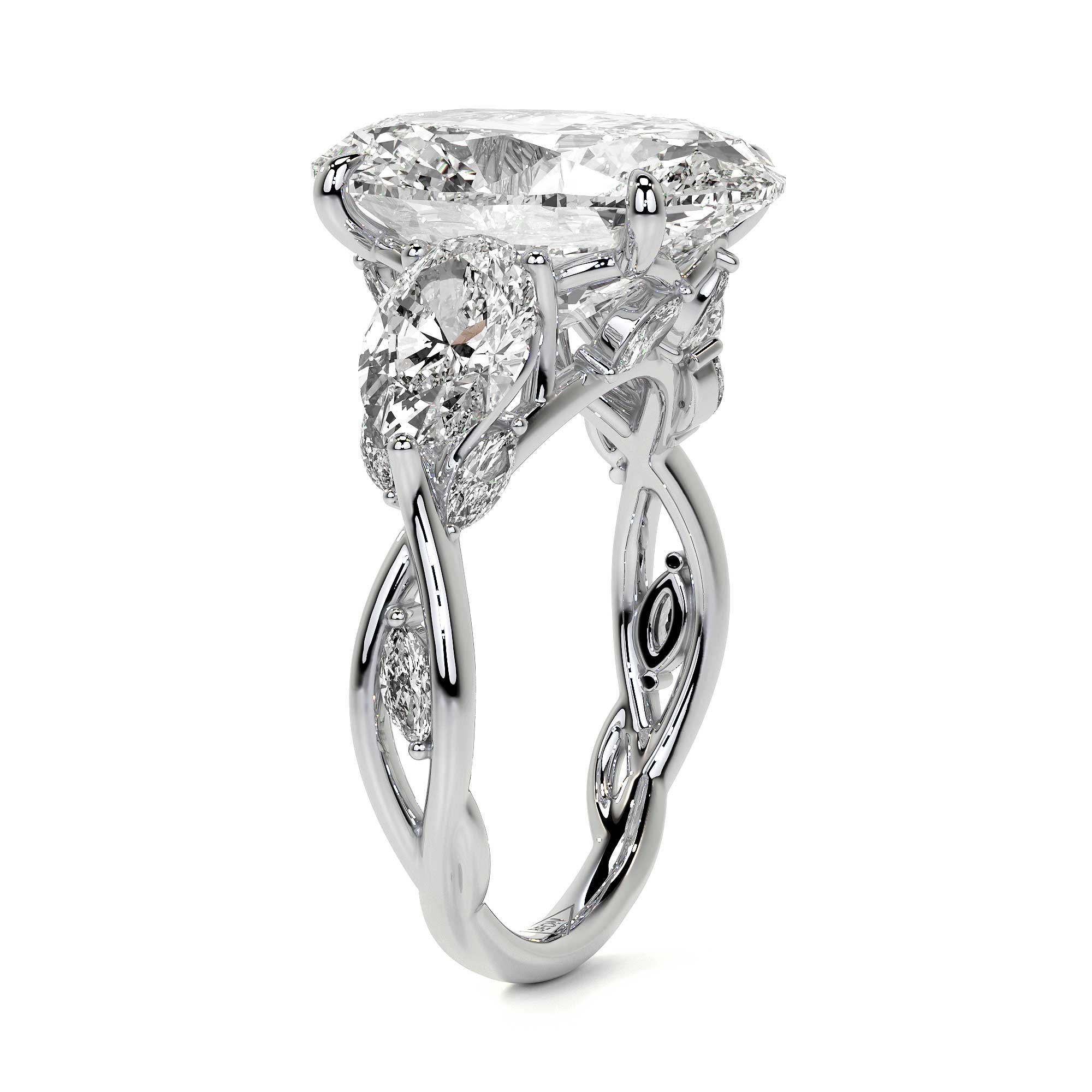 Victoria Enchanted Oval Diamond Ring