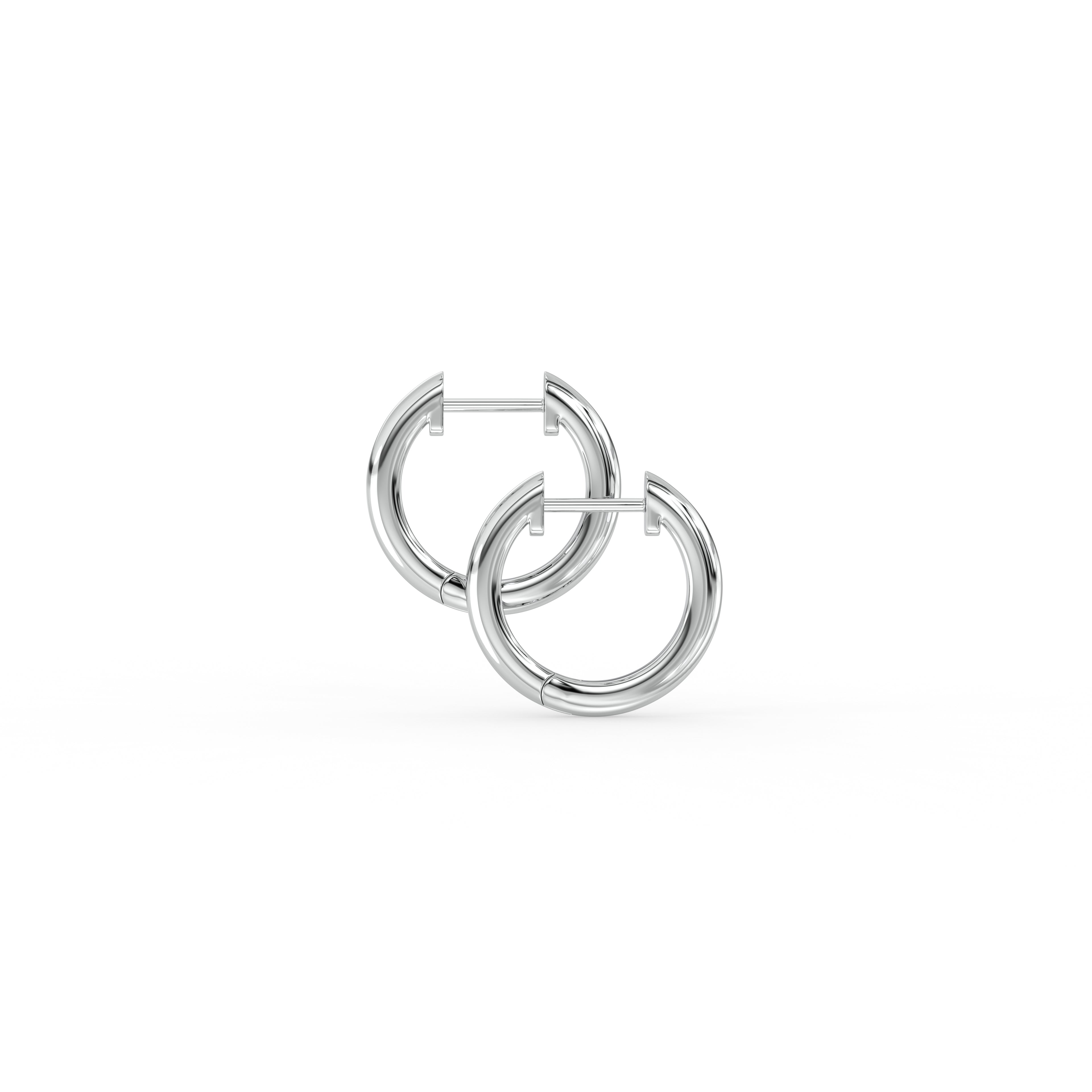 Minimalist Multiway Hoop Earrings with Round Drop
