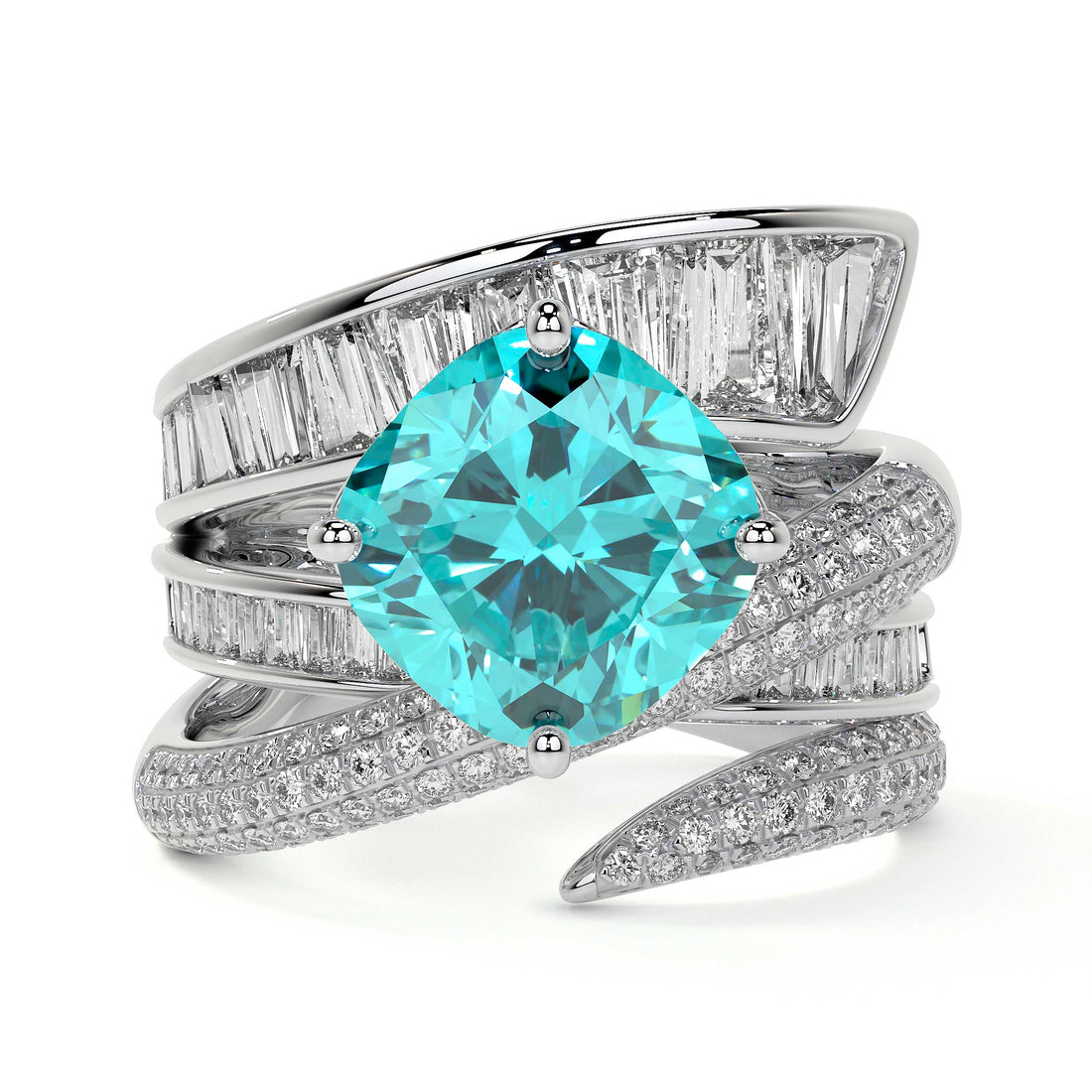 Azure Helix Ring