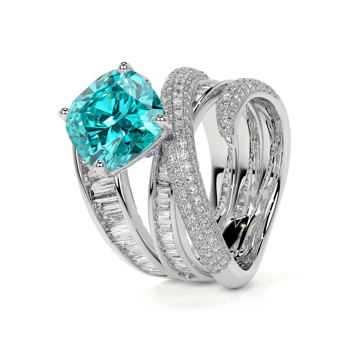 Azure Helix Ring