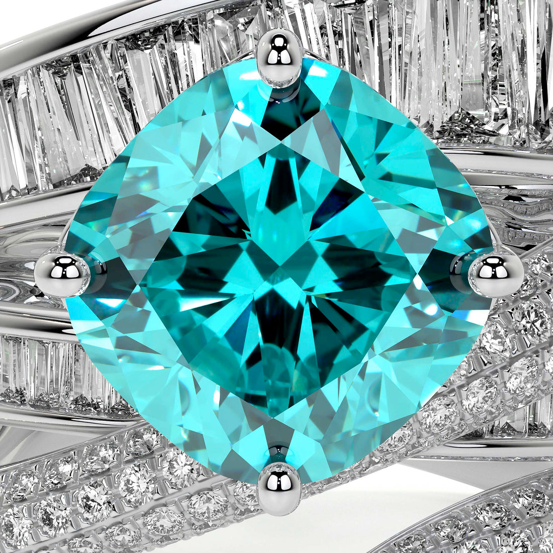 Azure Helix Ring