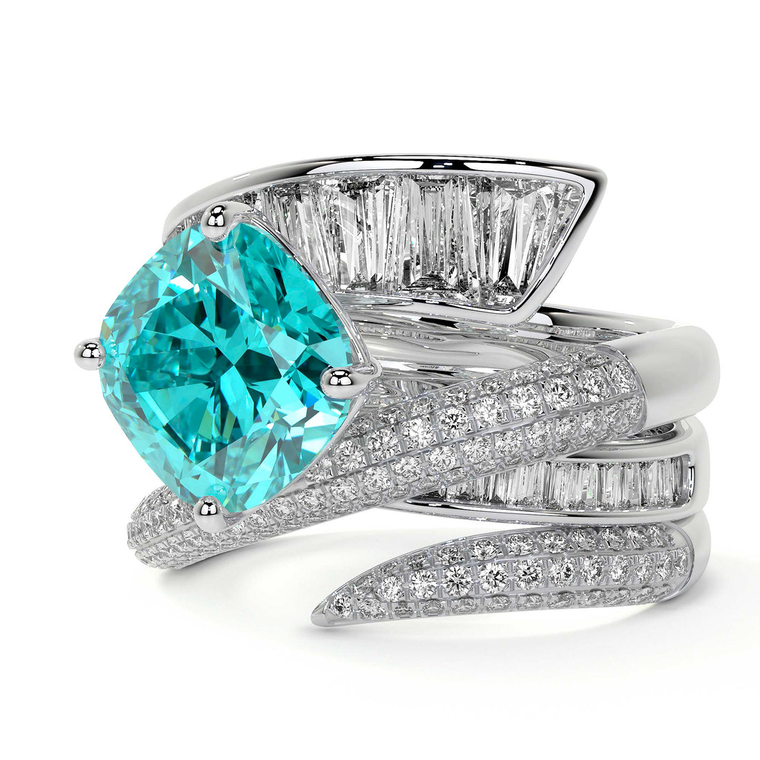 Azure Helix Ring