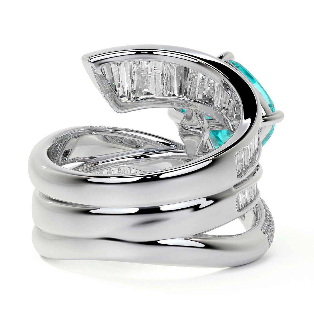 Azure Helix Ring