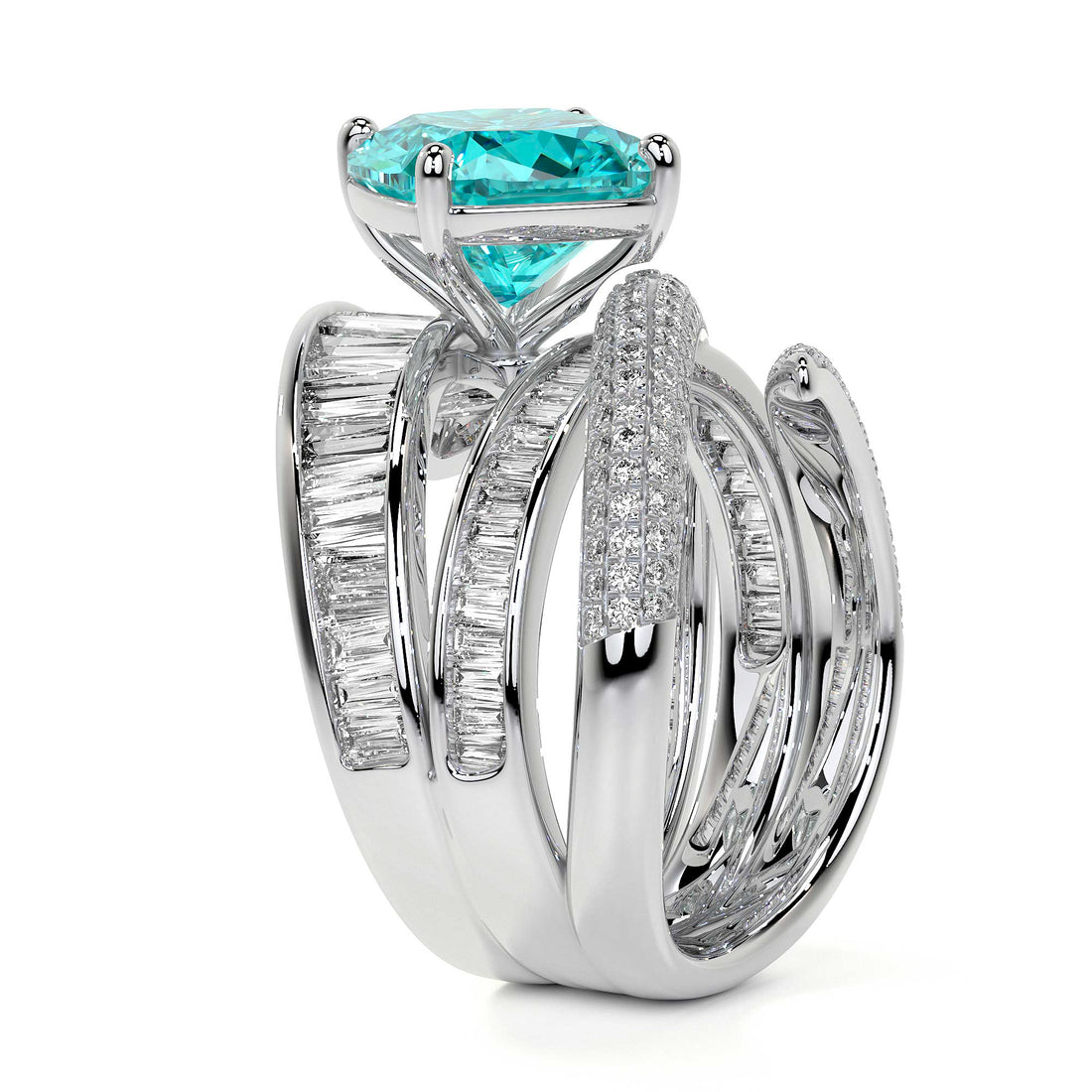 Azure Helix Ring