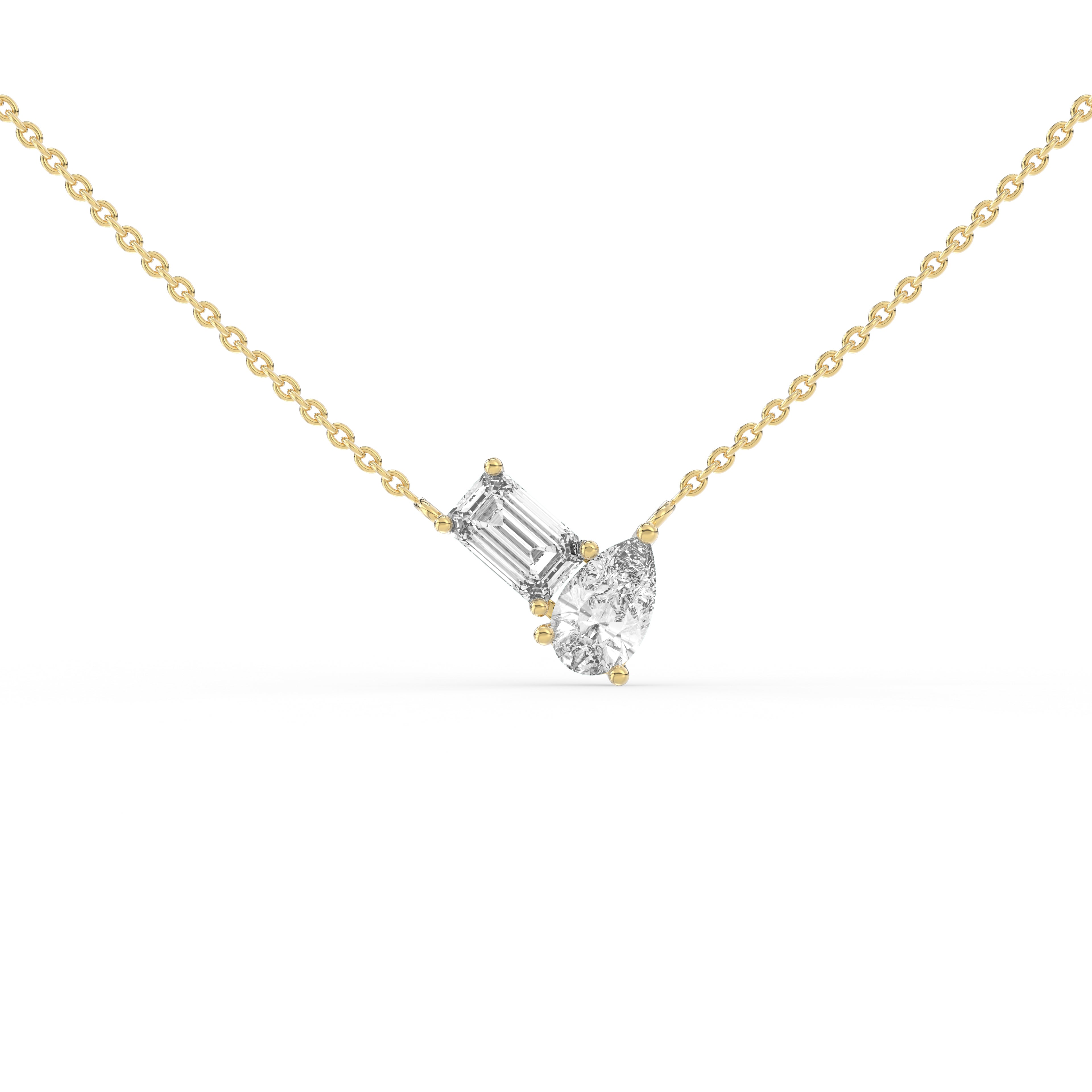 Toi Et Moi Brilliant Duo Diamond Necklace