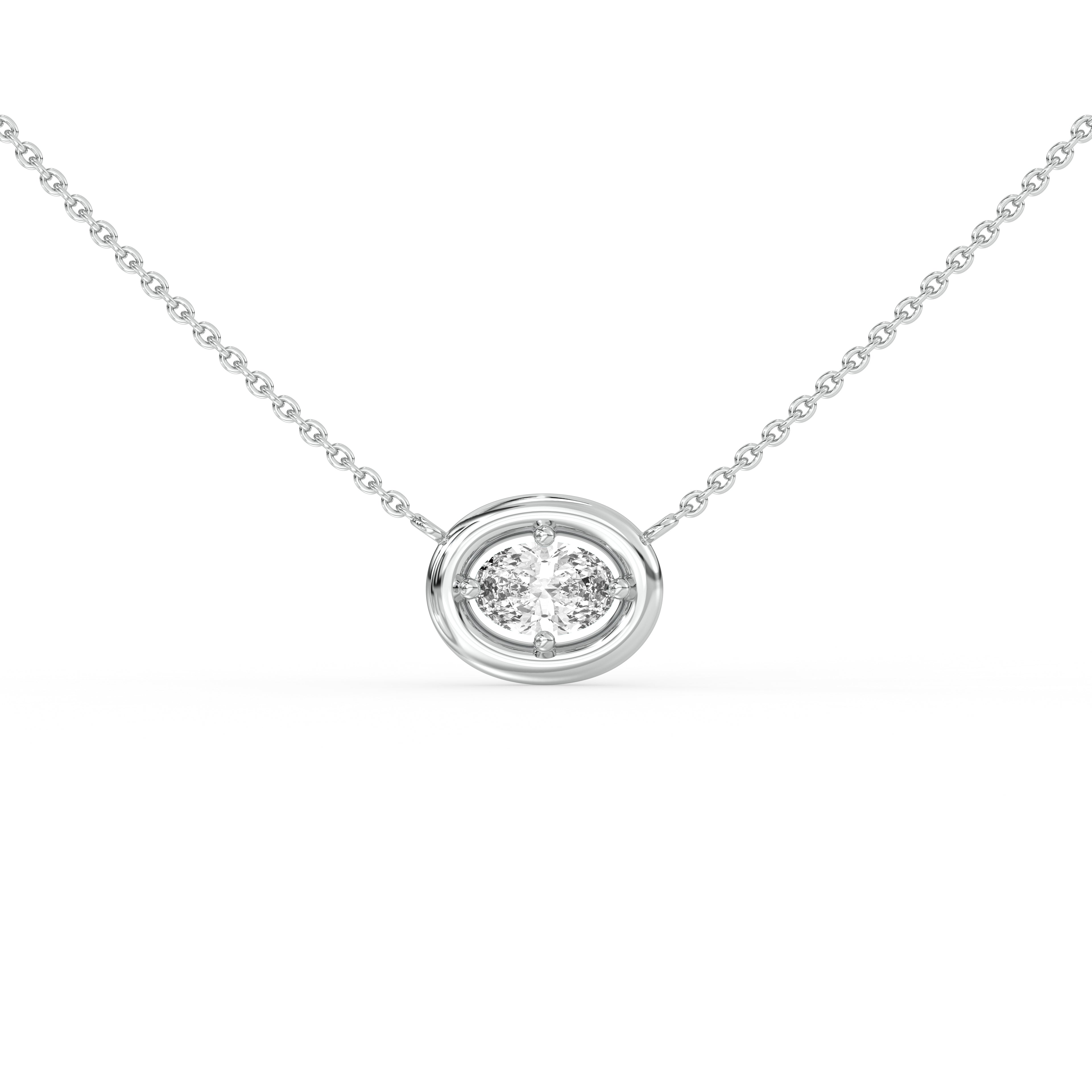 Oval Cosmic Diamond Necklace