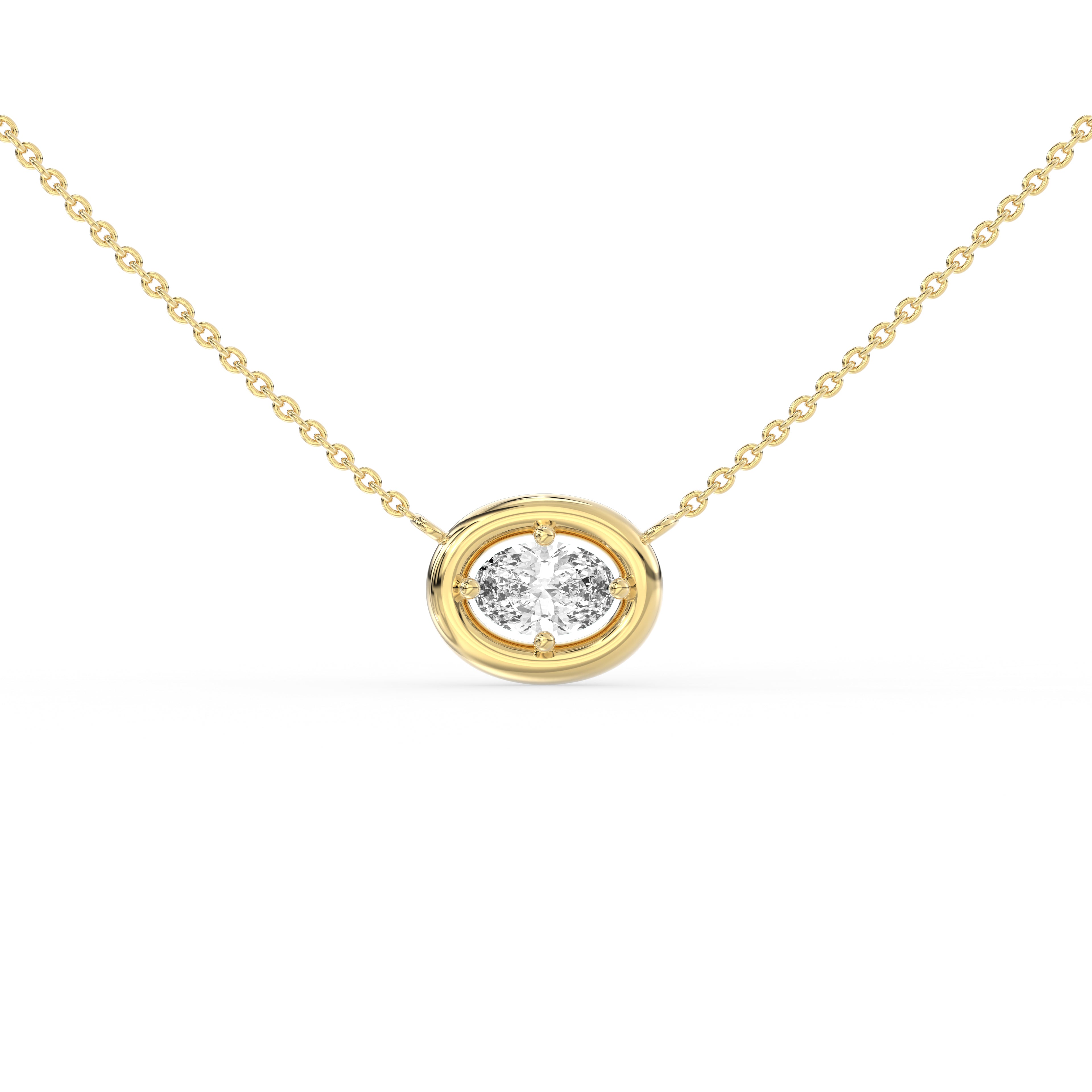 Oval Cosmic Diamond Necklace