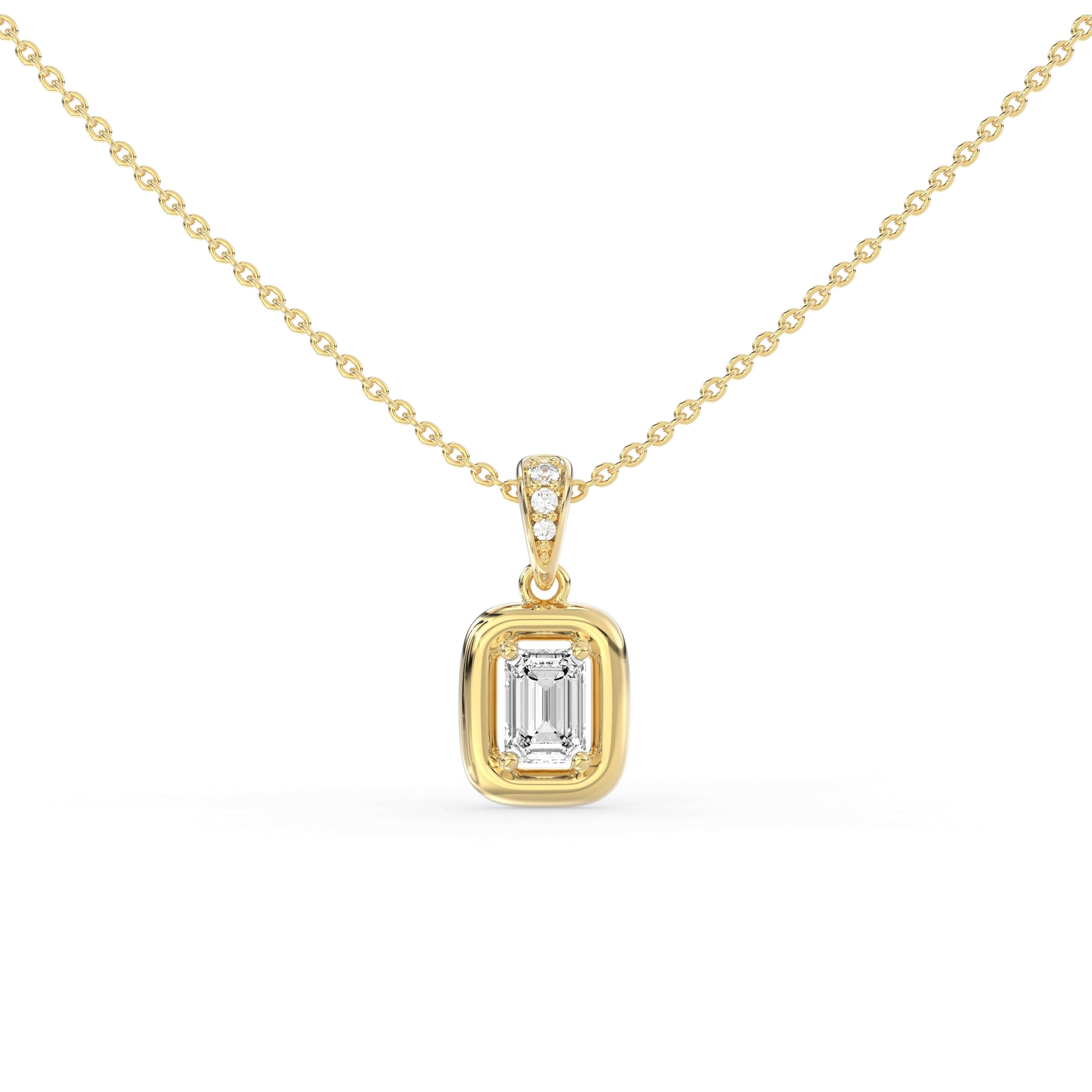 Emerald Cosmic Diamond Necklace