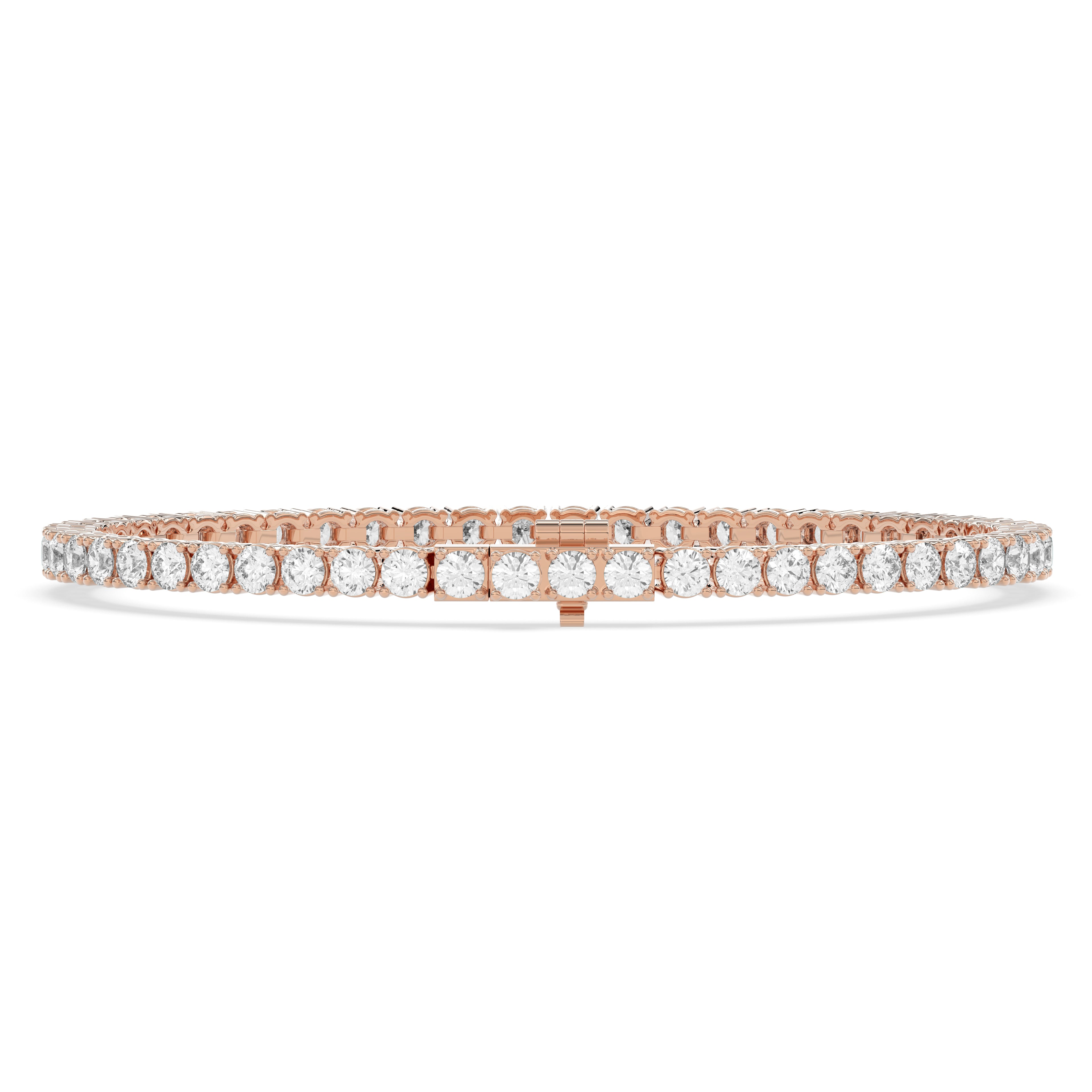 Quadra Round Diamond Tennis Bracelet
