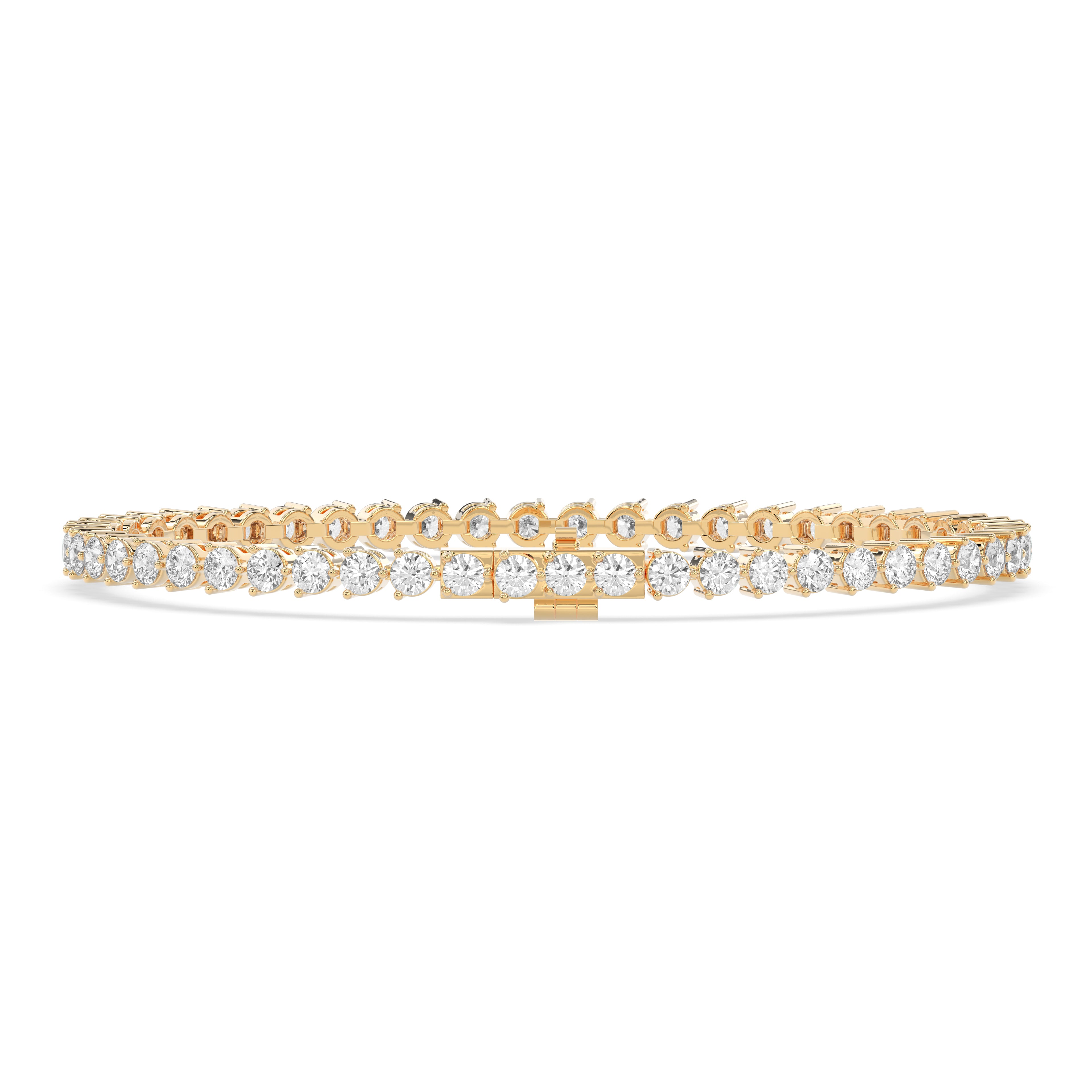 Trinity Round Diamond Tennis Bracelet
