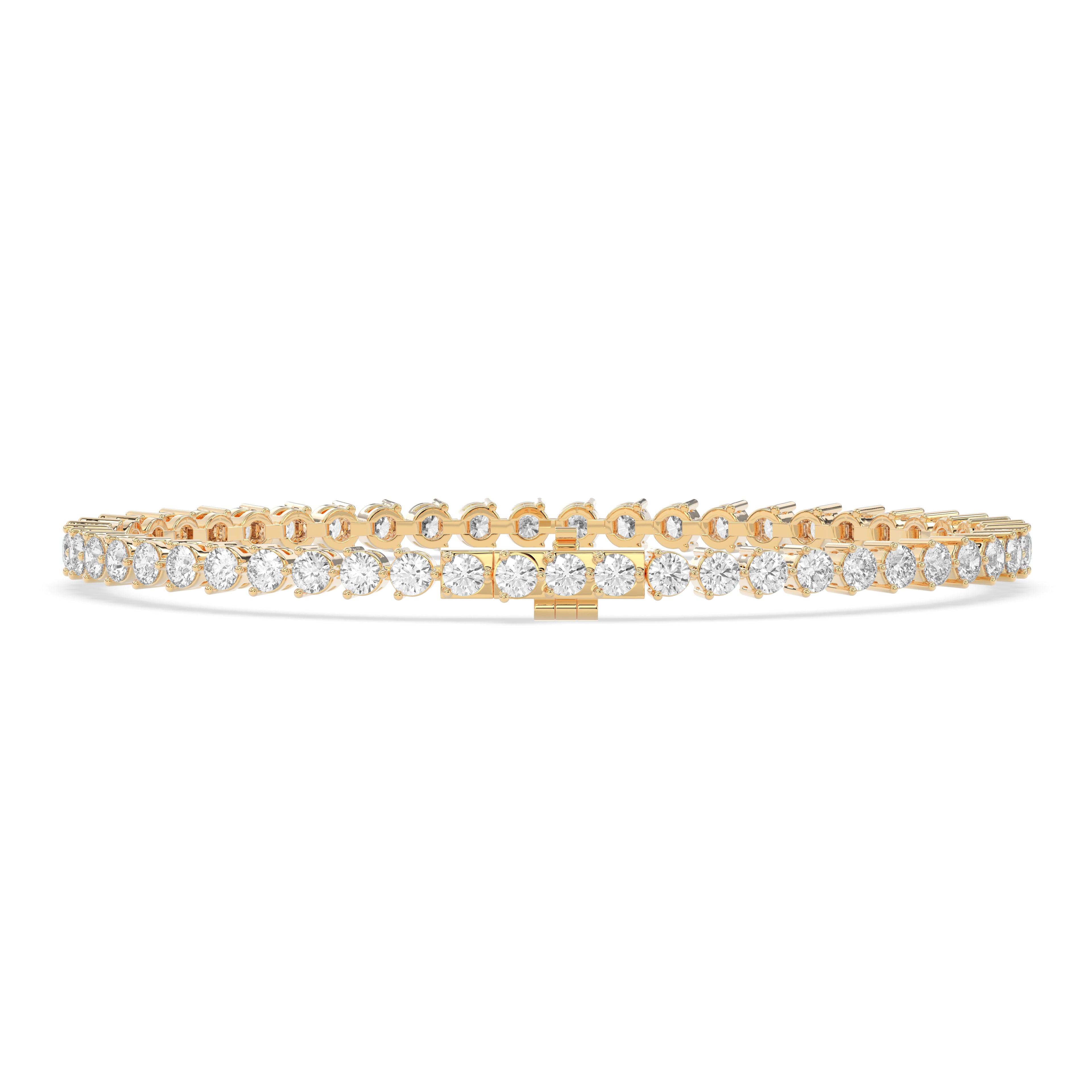 Trinity Round Diamond Tennis Bracelet