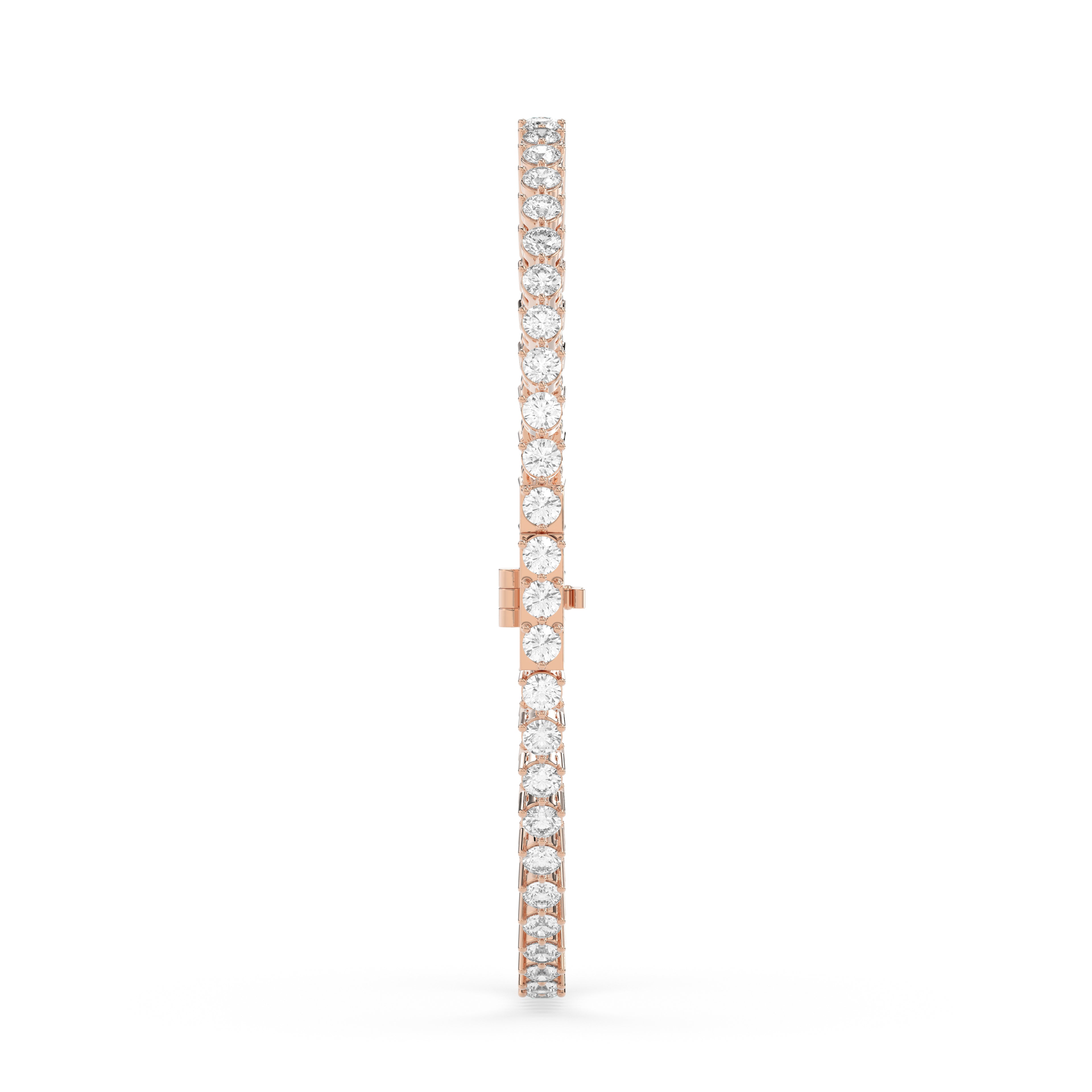 Trinity Round Diamond Tennis Bracelet