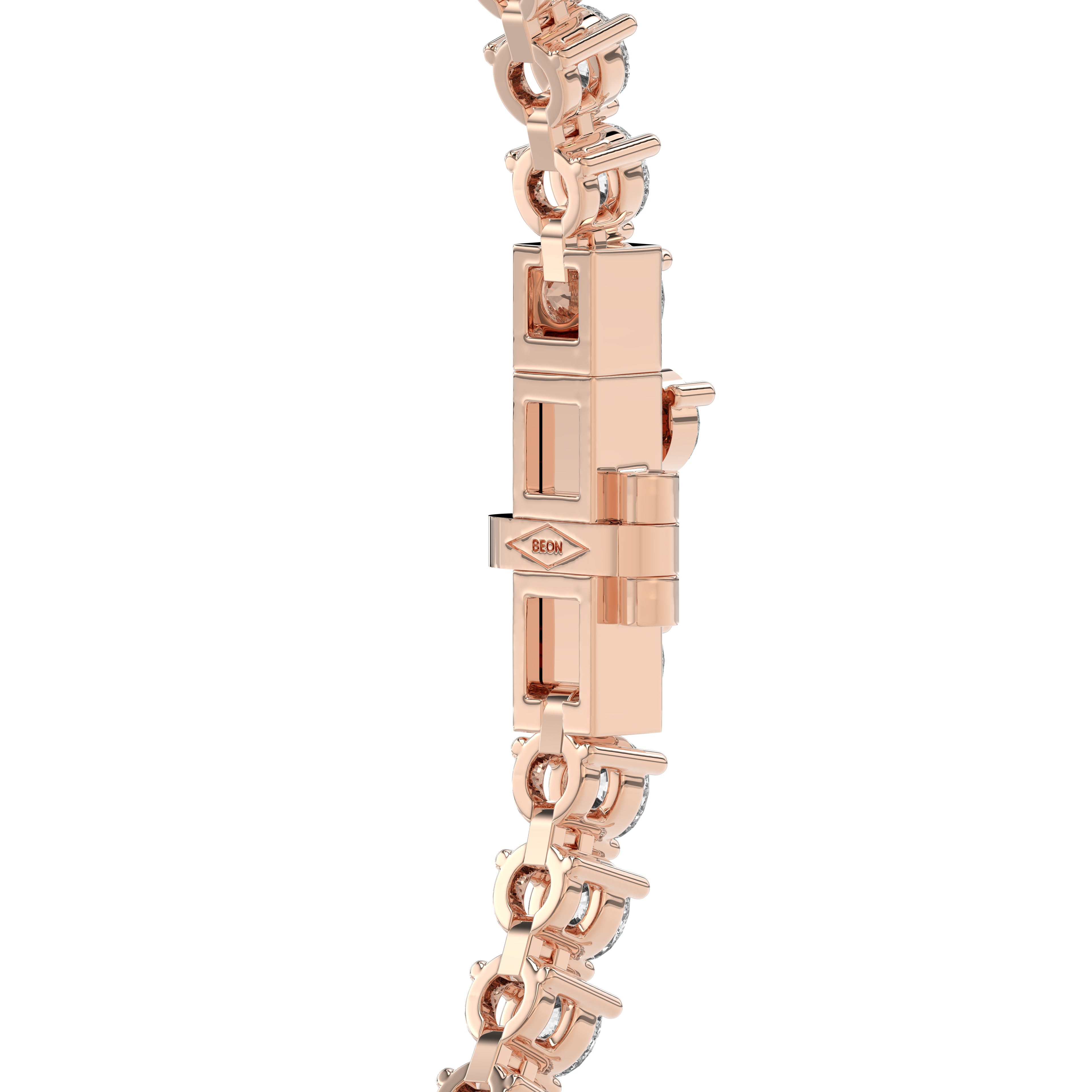 Trinity Round Diamond Tennis Bracelet