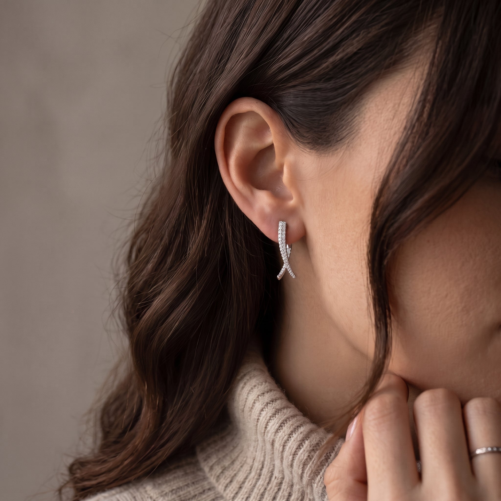 Luminous Tides Hoop Earrings