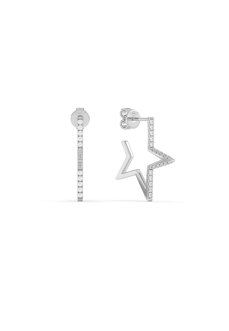 Starlight Edge Hoop Earrings