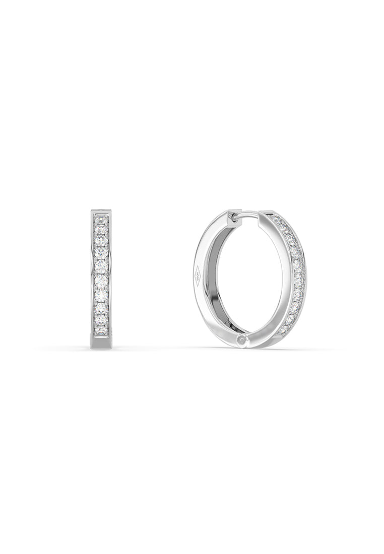 Radiant Arc Mini Huggie Hoop Earrings