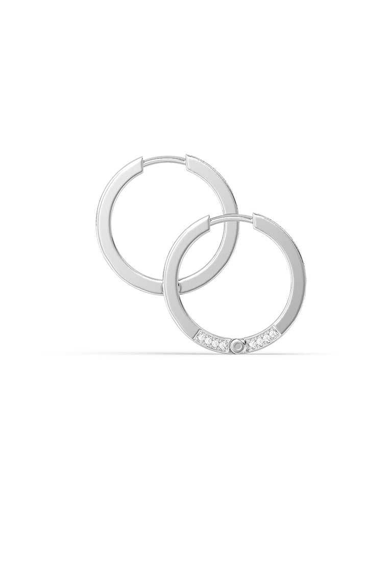 Radiant Arc Mini Huggie Hoop Earrings