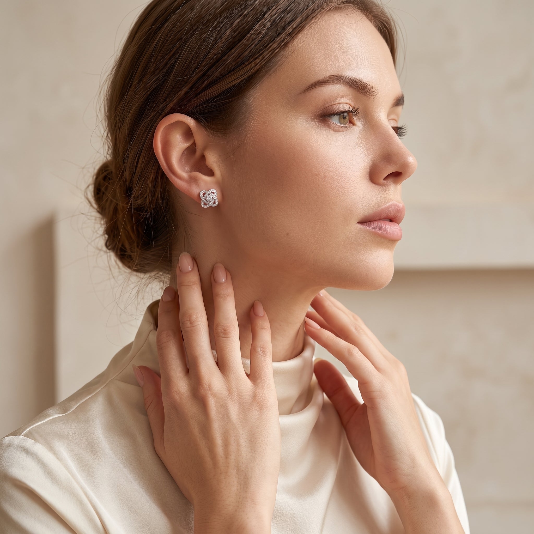 Blooming Galaxy Lab-Grown Diamond Stud Earrings