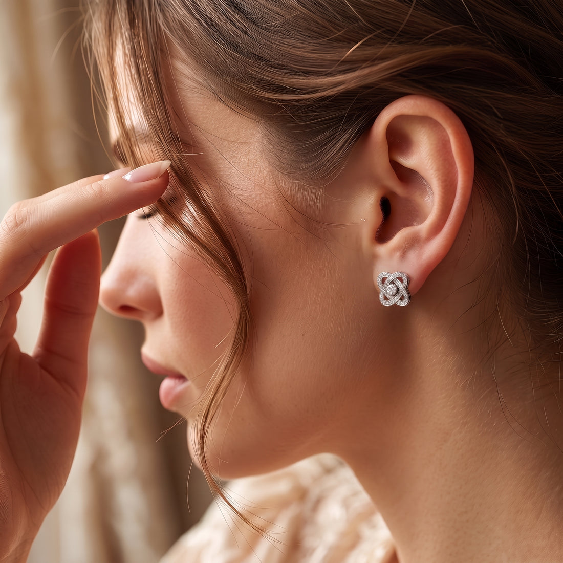 Blooming Galaxy Lab-Grown Diamond Stud Earrings
