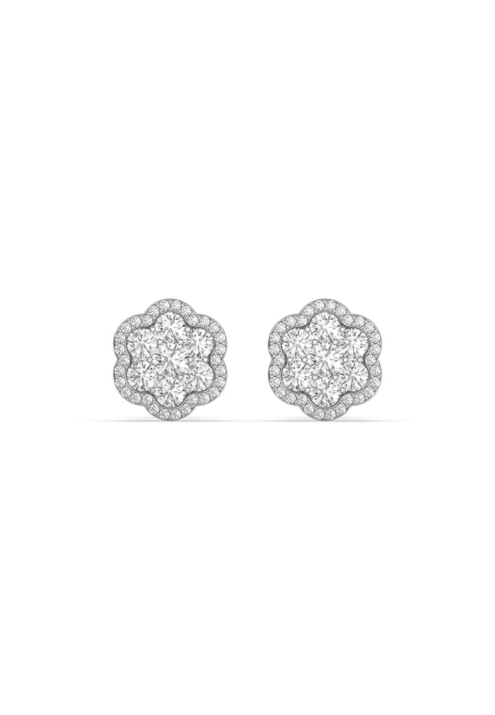 Celestial Bloom Lab Grown Diamond Stud Earrings