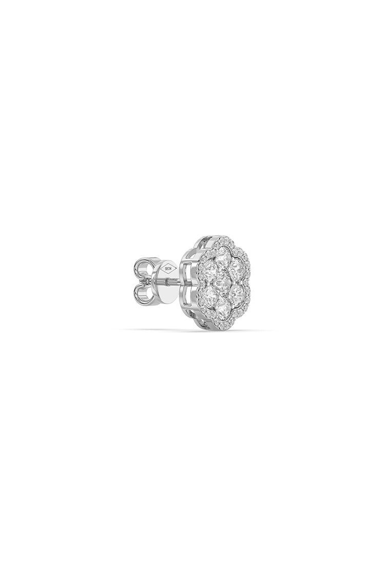 Celestial Bloom Lab Grown Diamond Stud Earrings