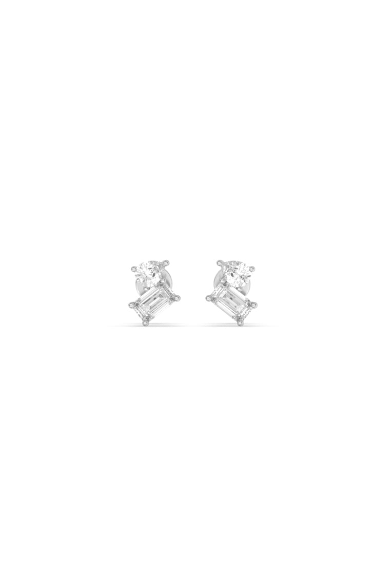 Toi Et Moi Brilliant Duo Lab Grown Diamond Stud Earrings