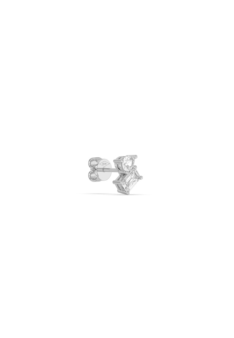 Toi Et Moi Brilliant Duo Lab Grown Diamond Stud Earrings