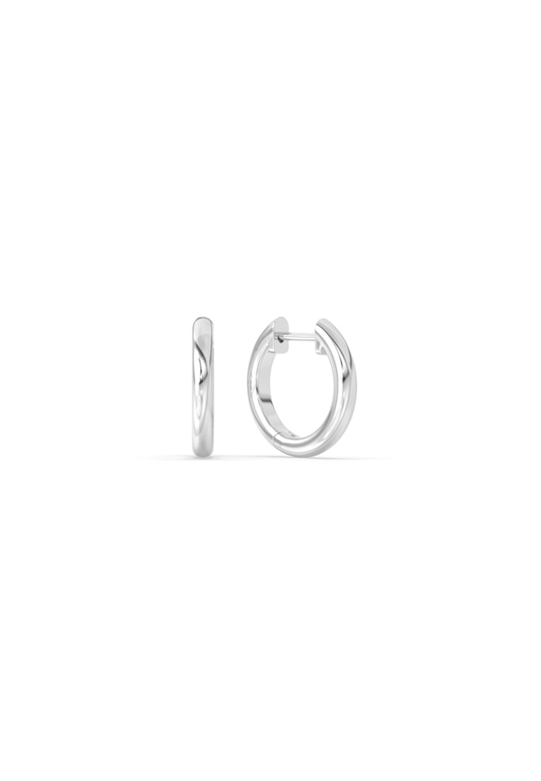 Minimalist Multiway Lab Grown Diamond Mini Hoop Earrings with Round Drop