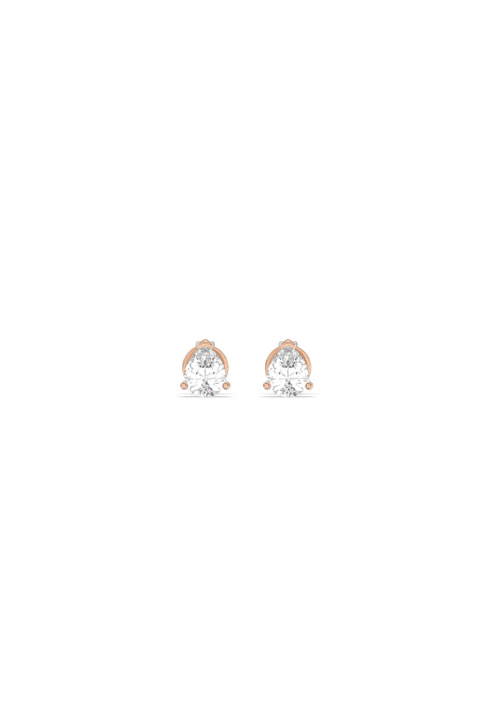 Refined Pear Lab Grown Diamond Stud Earrings
