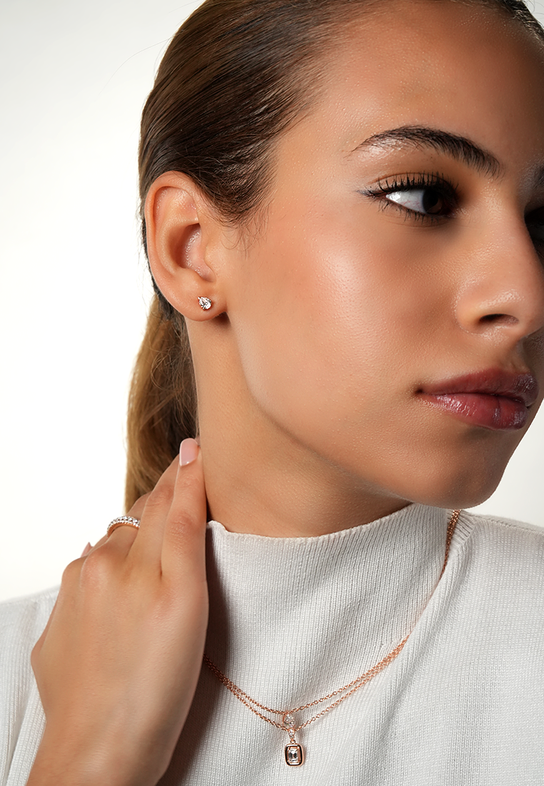 Refined Pear Lab Grown Diamond Stud Earrings