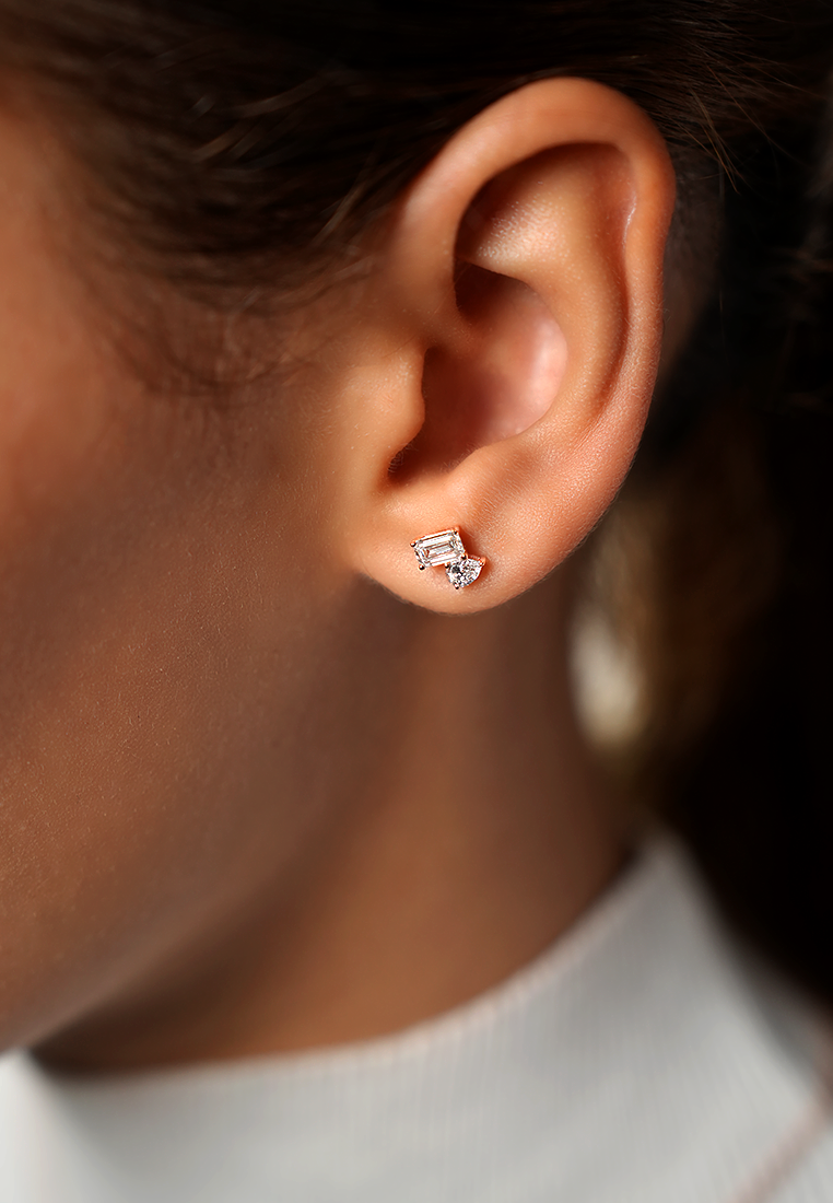 Toi Et Moi Brilliant Duo Lab Grown Diamond Stud Earrings