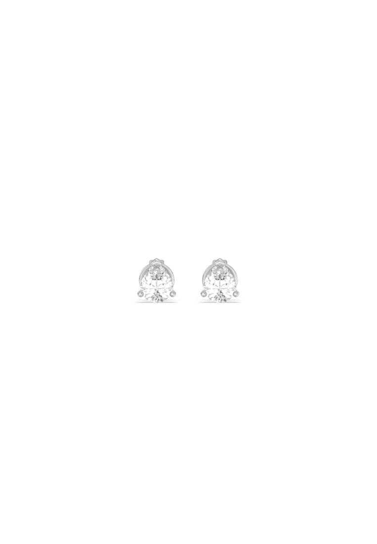 Refined Pear Lab Grown Diamond Stud Earrings