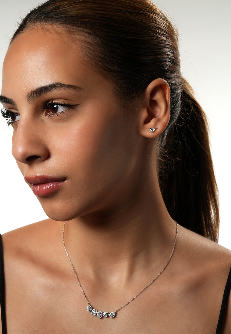 Refined Pear Lab Grown Diamond Stud Earrings