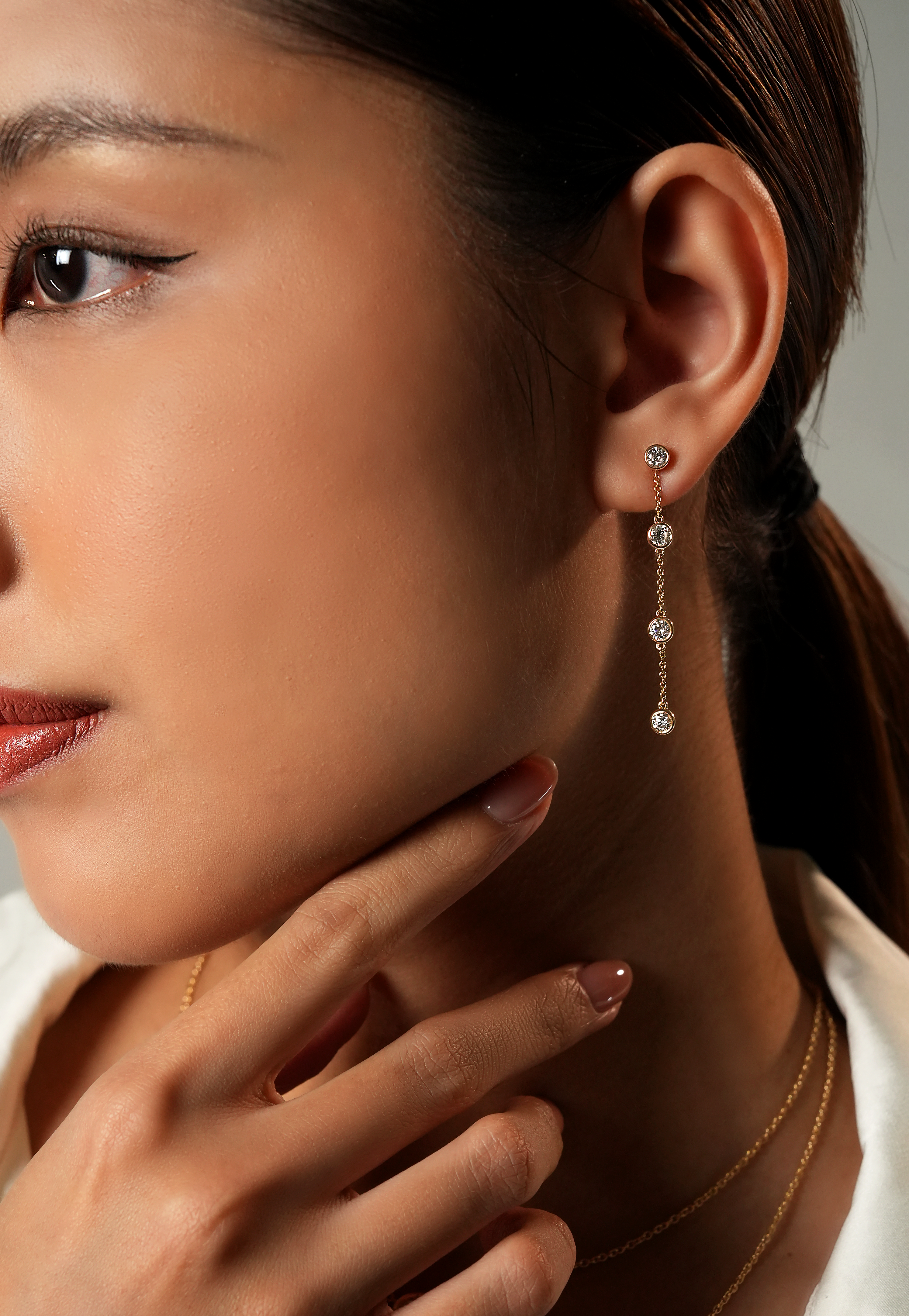 Elegance Chain Duo Earrings