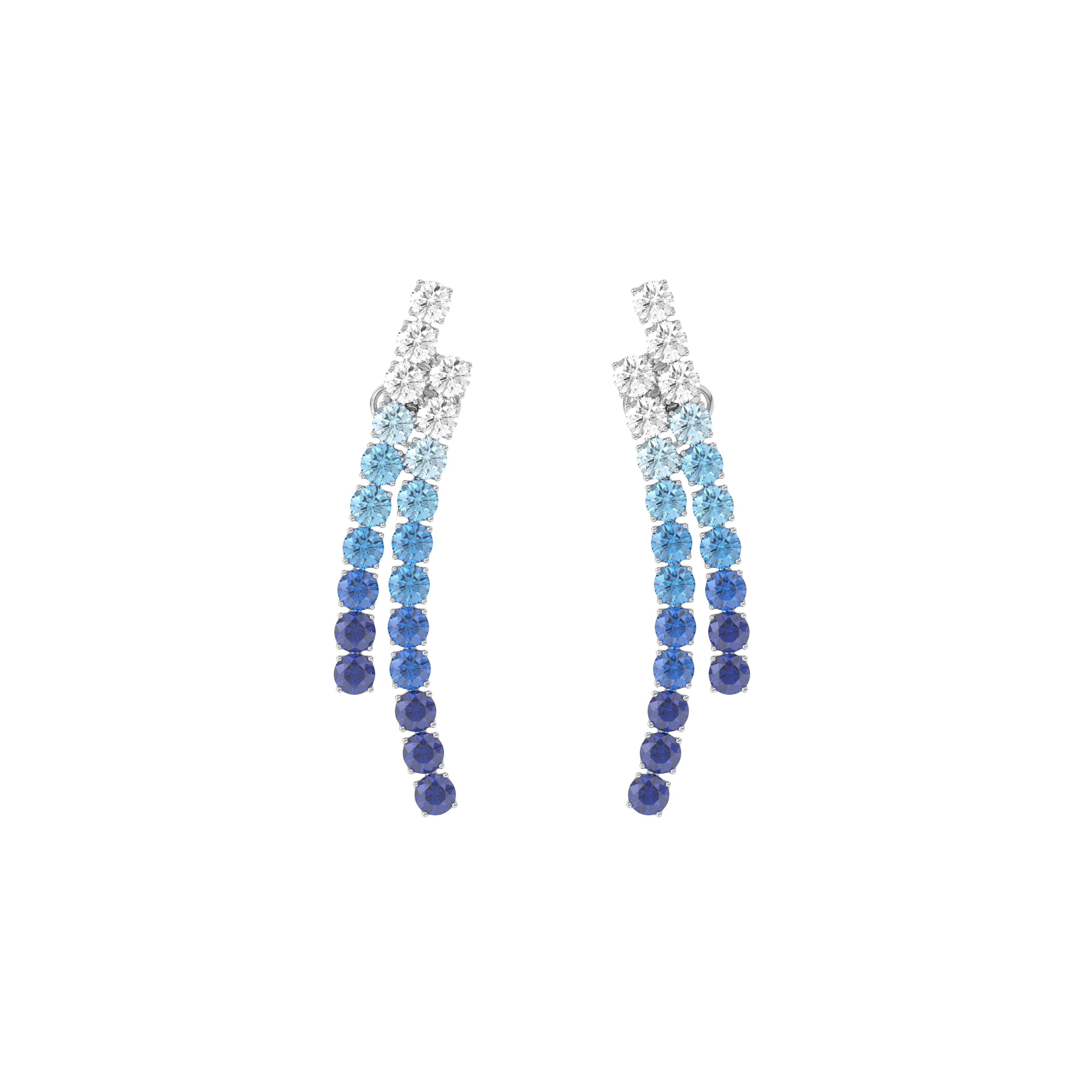 Azure Gradient Drop Earrings