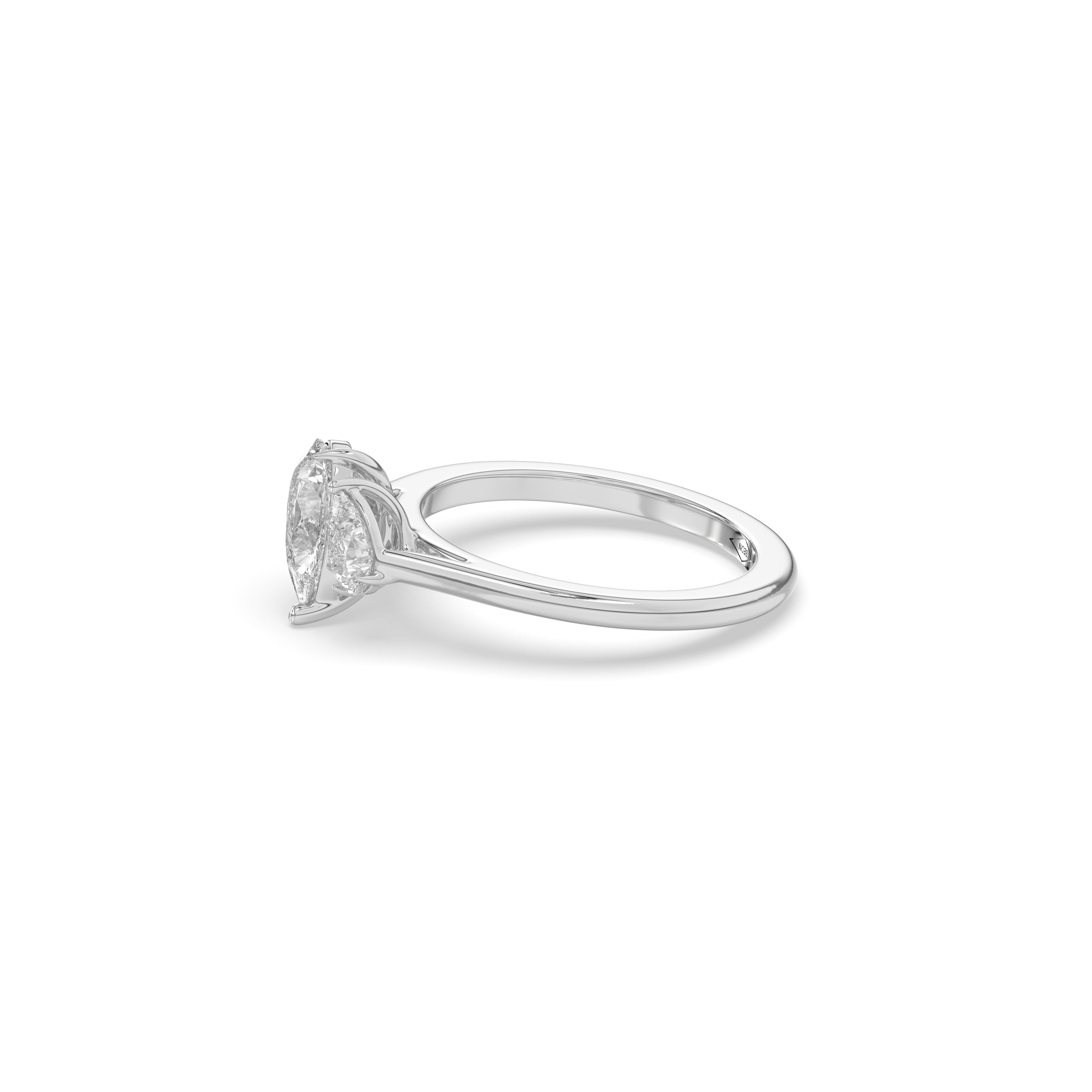 Modern Duo Ring – Double Pear