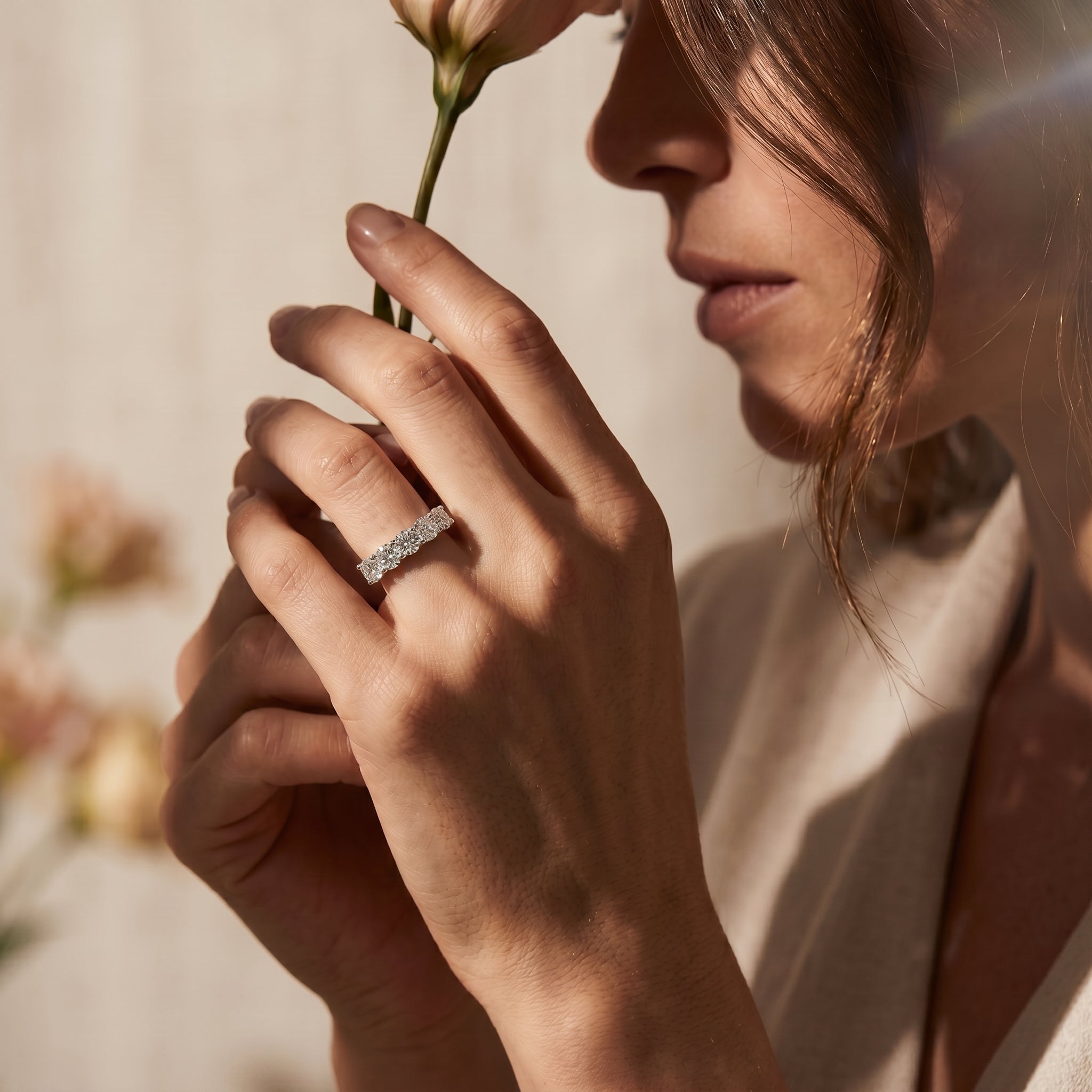 ROUND DIAMOND ⅓ ETERNITY RING