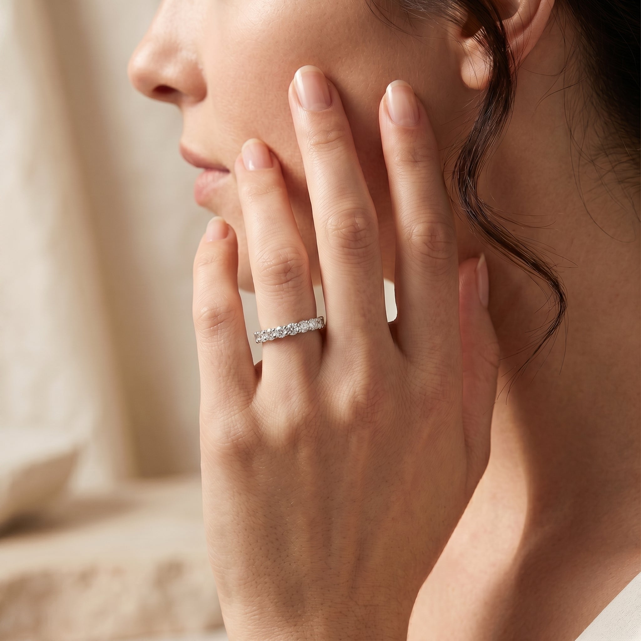 ROUND DIAMOND ⅘ ETERNITY RING