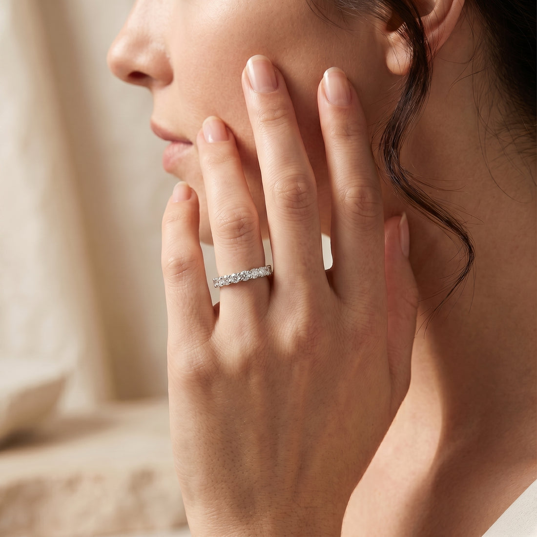 ROUND DIAMOND ⅘ ETERNITY RING