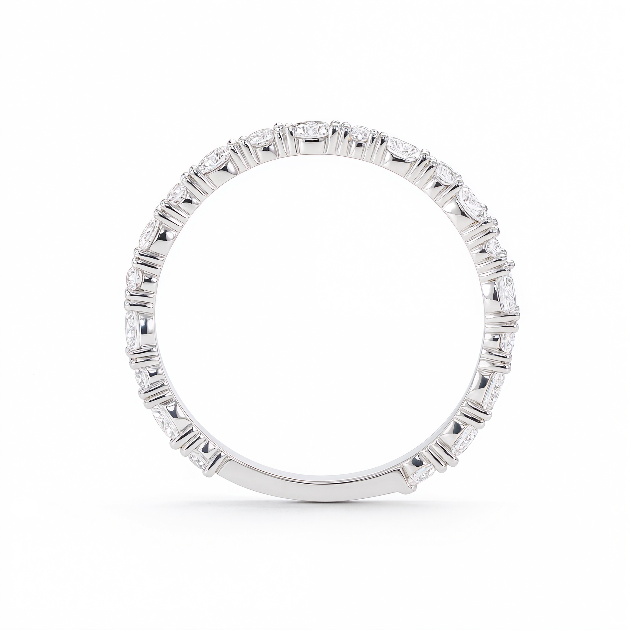 FANCY DIAMOND (ROUND & MARQUISE) ⅘ ETERNITY RING