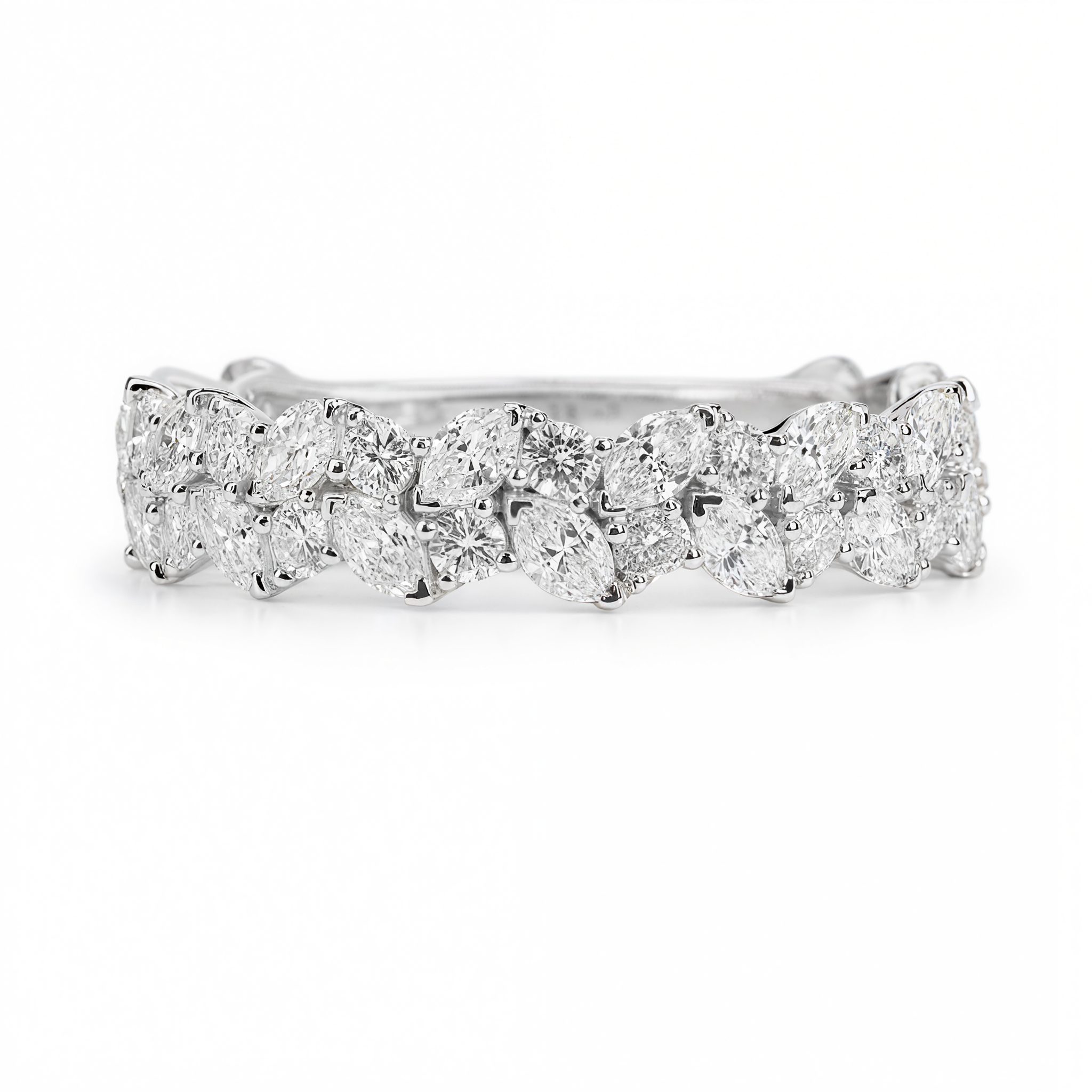FANCY DIAMOND (ROUND & MARQUISE) ⅘ ETERNITY RING