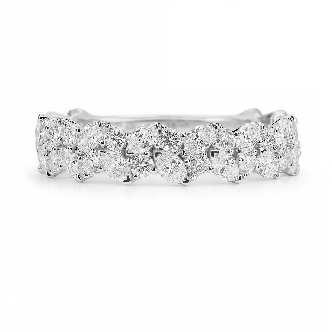 FANCY DIAMOND (ROUND & MARQUISE) ⅘ ETERNITY RING