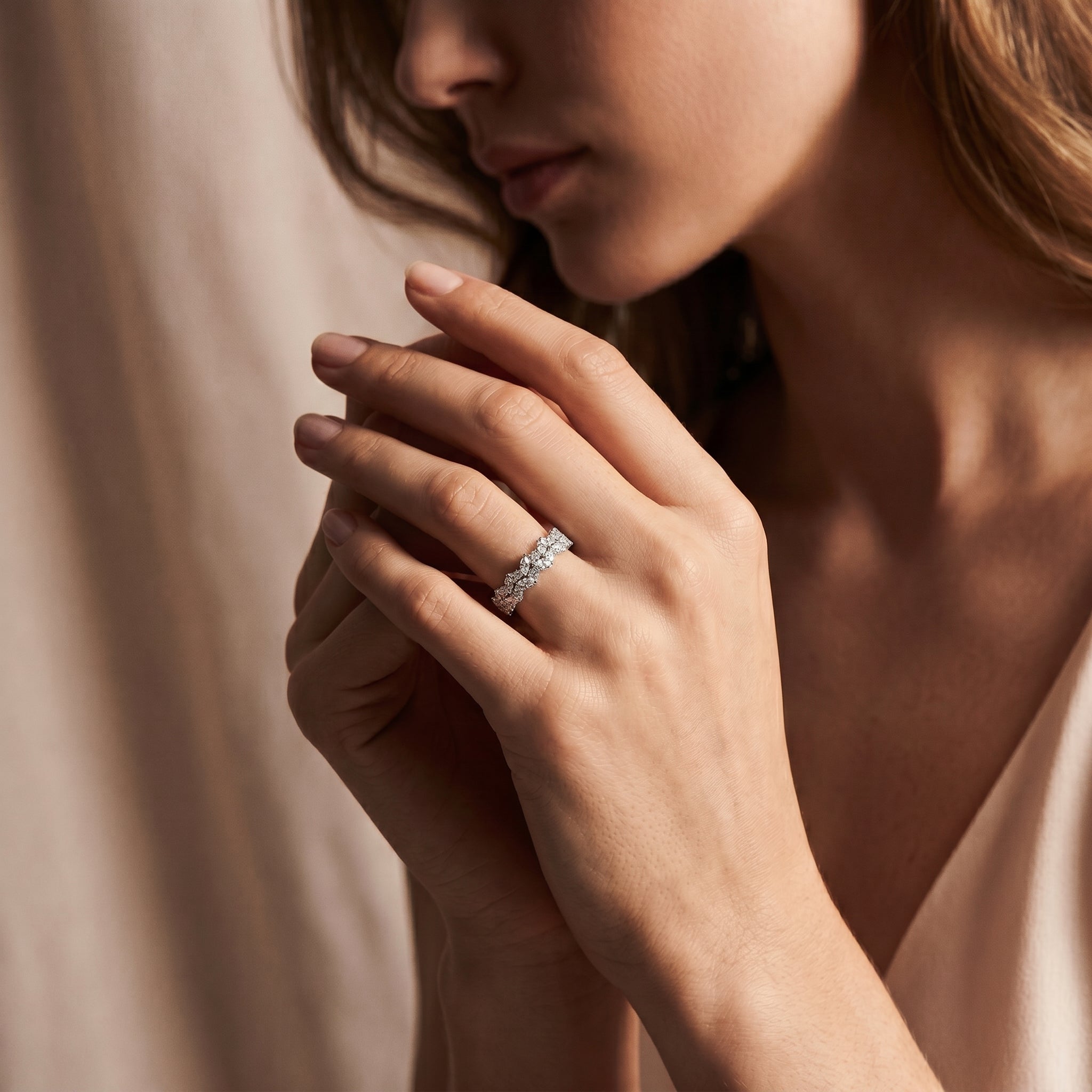 FANCY DIAMOND (ROUND & MARQUISE) ⅘ ETERNITY RING
