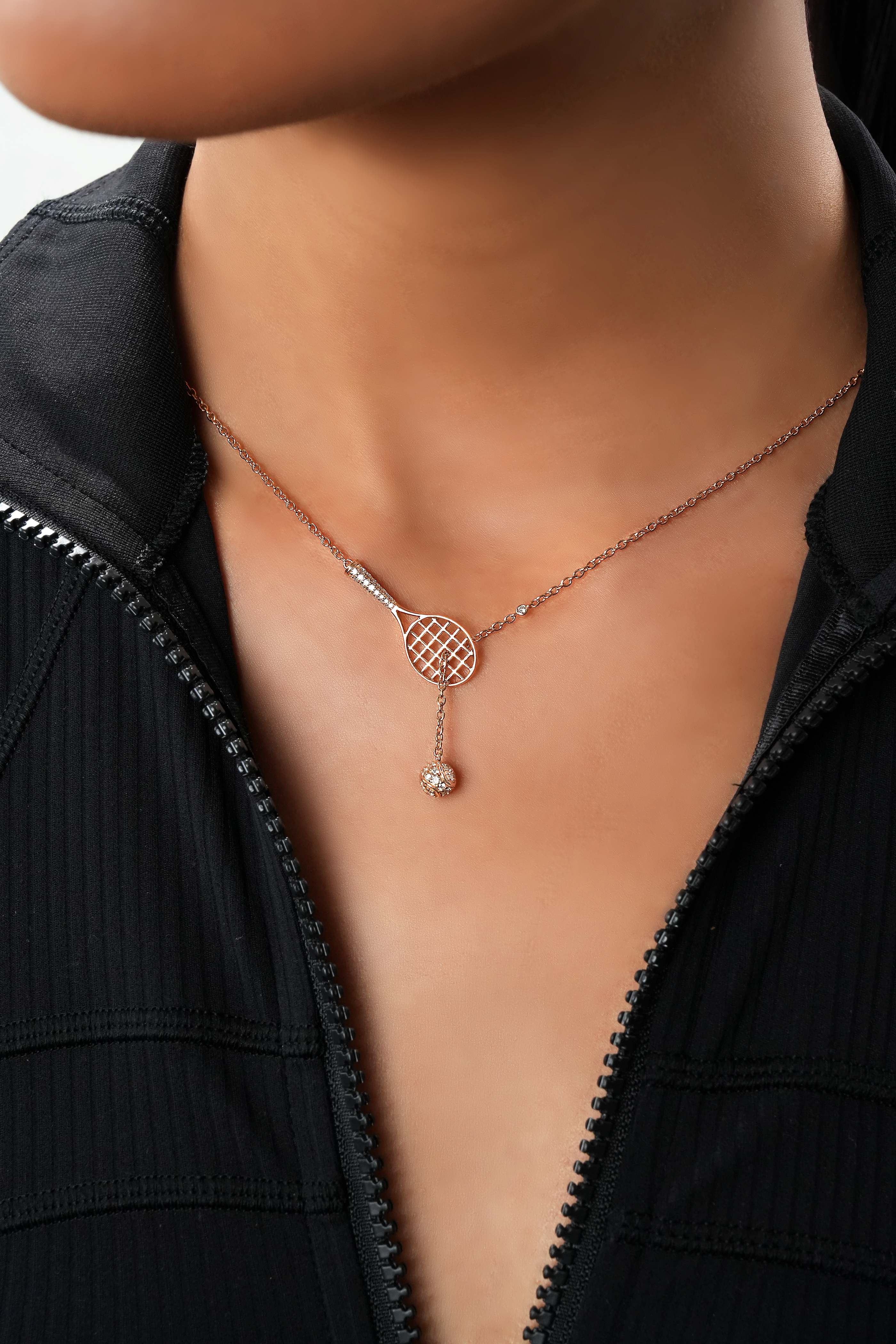 Champion's Racket Necklace