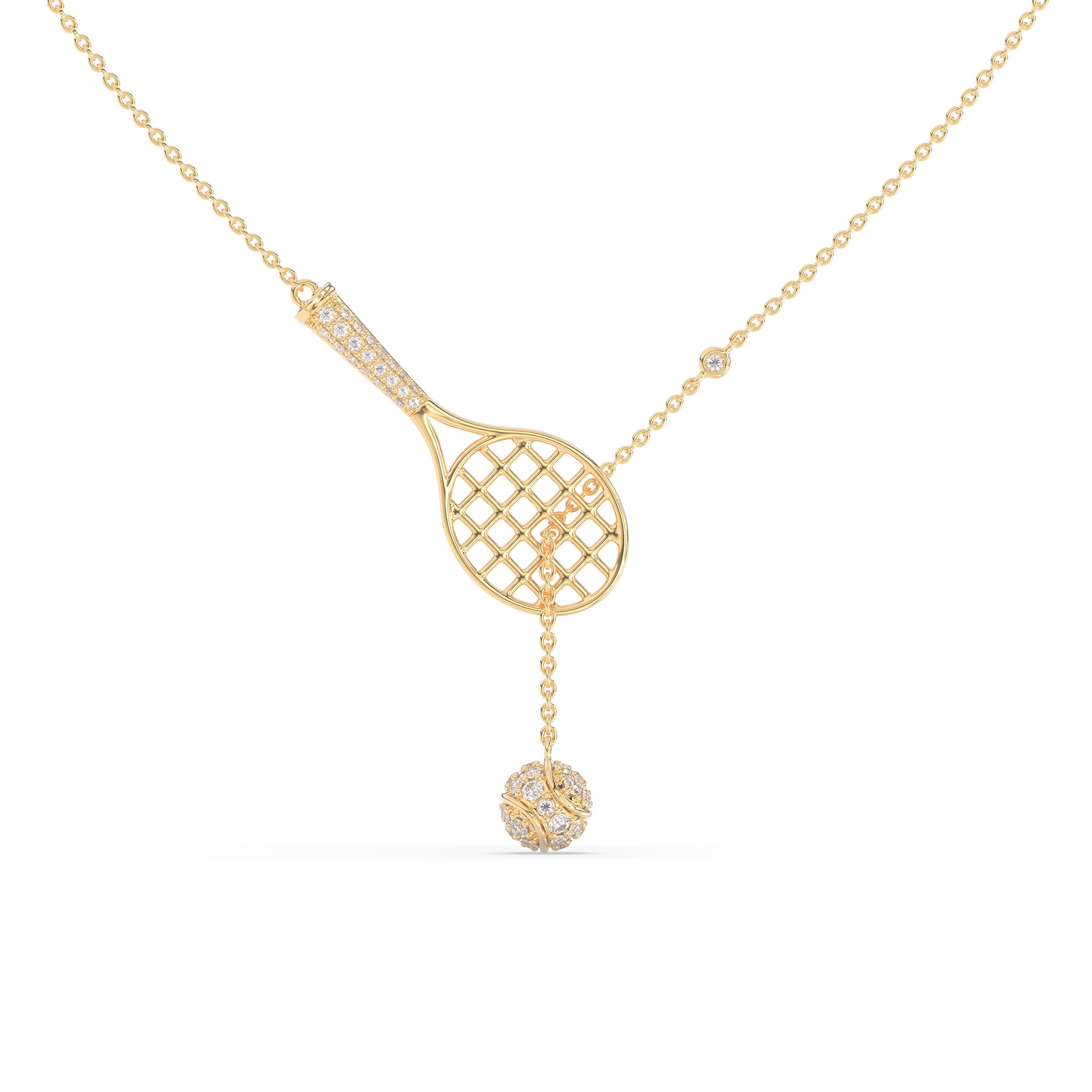 Champion's Racket Necklace