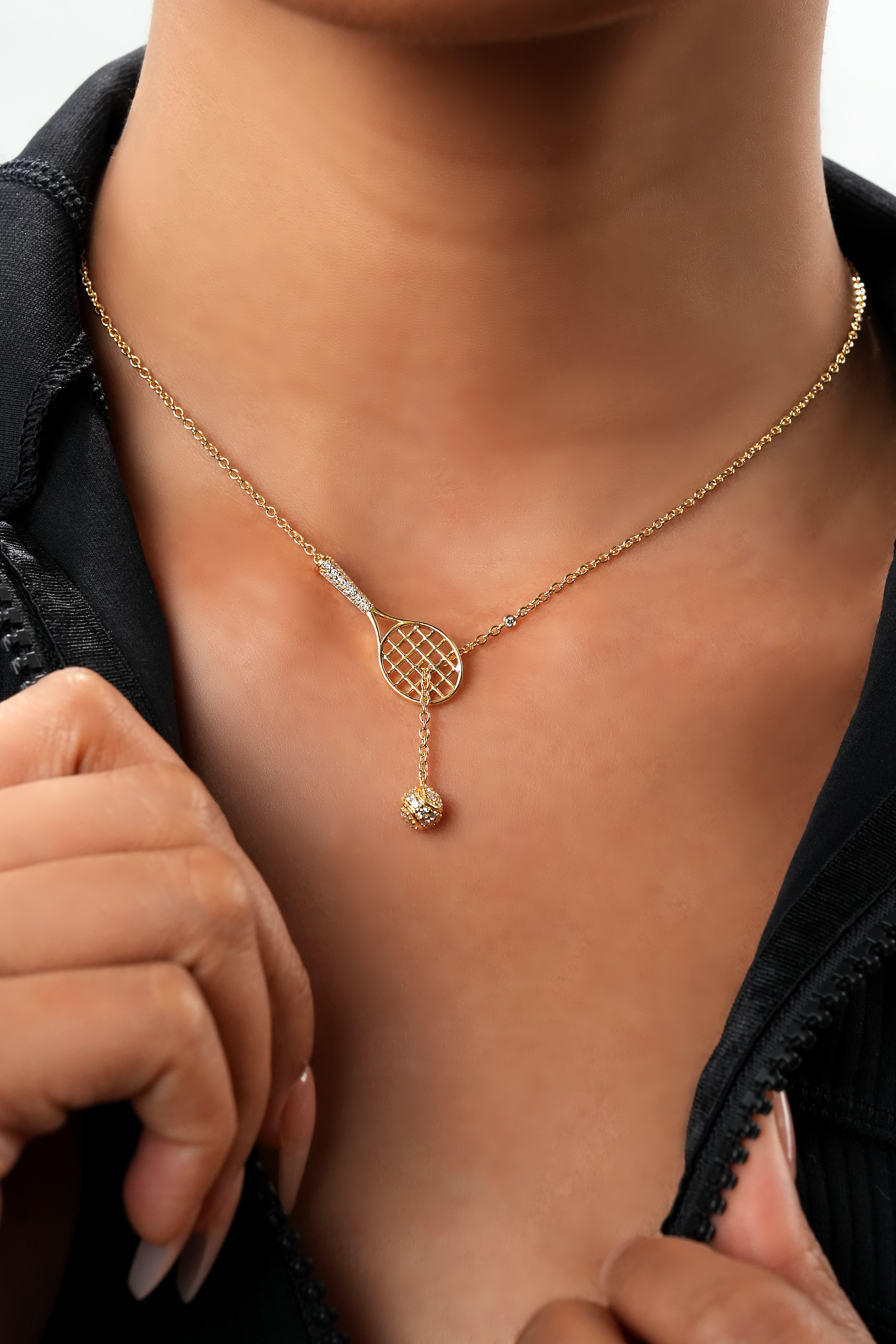 Champion's Racket Necklace