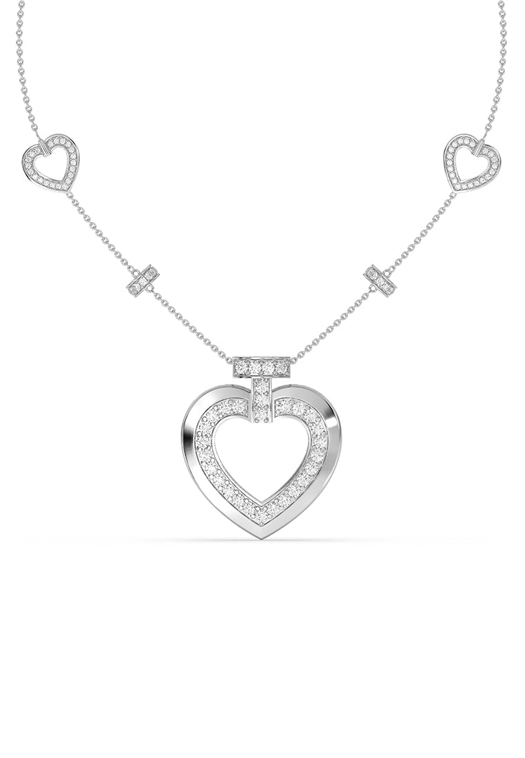 Rebel Heart Lab Grown Diamond Statement Necklace