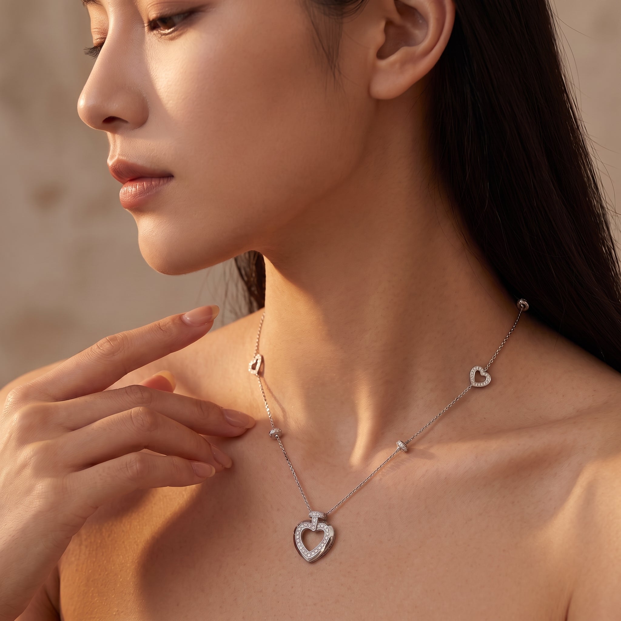 Rebel Heart Lab Grown Diamond Statement Necklace